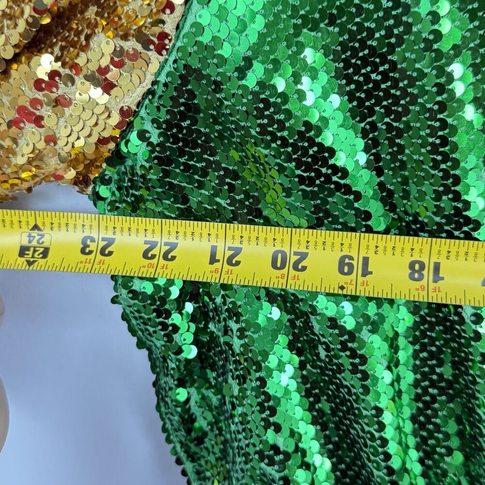 Daisy Green And Gold Sequin Jacket Size 2X - Picture 11 of 15